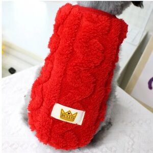 BULUO DOG SWEATER CLASSIC PET CORAL FLEECE